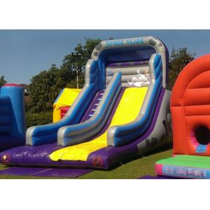 Safety Logo Printing Commercial Inflatable Slide With Climbing Stairs