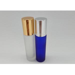 China 10ml Frosted Glass Essential Oil Bottles With Gold Aluminium Screw Cap supplier