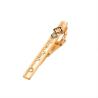 China Invisible Setting Inlay Men'S Tie Bar Clip With IP Gold Plating Baked Enamel wholesale