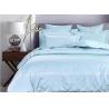 Simple Embroidered Twin Size Bedding Sets 100% Cotton 4 Pcs For Home / Hotel