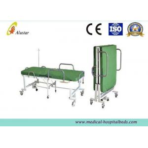 Powder Coated Steel Medical Foldable Hospital Bed With Mattress (ALS-F249)