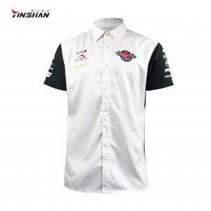 Custom Printed Blank Plain Polo Shirts for Men For Racing Team Cotton/Spandex Mesh