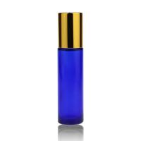 China OEM ODM Personal Care 10ml Roll On Bottles Blue Glass For Essential Oil on sale
