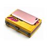 Gold Color Wooden Evening Clutch Bags / Handbag For Women With Flower