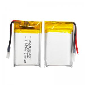 Li Polymer Rechargeable Polymer Battery Pack 3.7V 450mAh