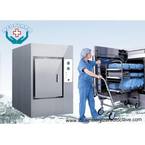 Double Door Safety Lock Pharmaceutical Autoclave With Colored Touch Screen