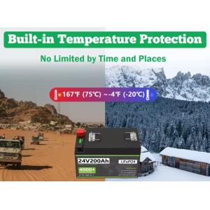 China Ciclo profundo 4000 Tempo Alto desempenho Selado Manutenção gratuita Lifepo4 Bateria de carro Bateria de lítio automática 24V 100ah 20 supplier