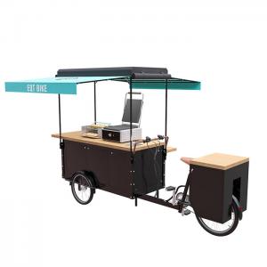 China Large Storage Burger Food Cart Electric With 250w Rear Wheel Motor supplier