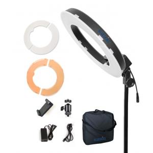 12" LED Ring Light 35W 5500K Dimmable with Stand, Plastic Color Filter, Carrying Case for Camera,Smartphone,YouTube