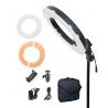 12" LED Ring Light 35W 5500K Dimmable with Stand, Plastic Color Filter, Carrying