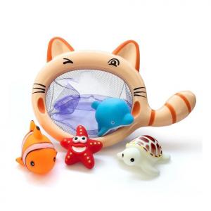 Educational Silicone Bath Toys Easy To Drain Custom Pattern Printing