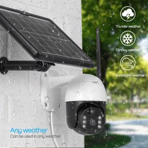 Cámara solar de la prenda impermeable IP66 de la cámara para exterior del sistema de seguridad 4G para el patio trasero