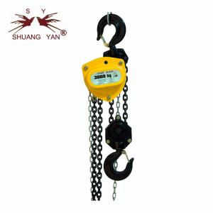 China NEW Chain Hoist!!! 3000kg Manual Lifting Hoist High cost efficient Double Guide Wheel Double Ratchet 3m Long HSZ-D supplier