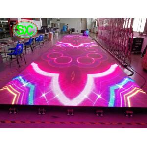 China indoor p6.25 smd full color led dance floor screen for disco hall, night club, T-stage supplier