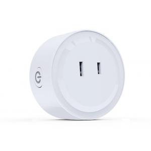 Round Wifi Smart Plug Outlet / Switch Socket Outlet Japanese Standard 2 Pin