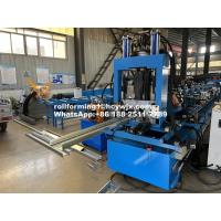 China Galvanized Steel Chain Drive Automatic CZ Purlin Roll Forming Machine 14-18 Stations 1.2-1.8mm on sale