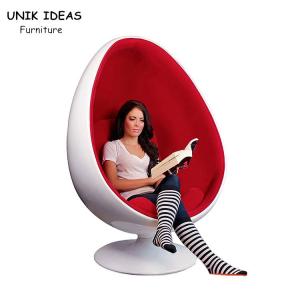 Lounge Pod Fiberglass Egg Chair Swing Indoor With Speaker Living Room 135cm