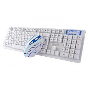 No Light Gaming Mouse Keyboard Combo , White Keyboard And Mouse Wireless Combo