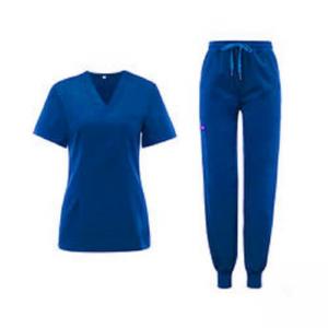 Custom Logo Solid Color Women Medical Hospital Nursing Clinic Wear Scrubs
