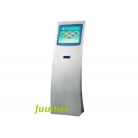 China Self-Service Touch Screen Ticket Kiosk With Printer For Wireless Doctor Queue Ticket Call Display System on sale