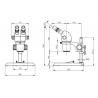 Microscope stéréo du rapport optique 8X-70X Digital, microscope stéréoscopique