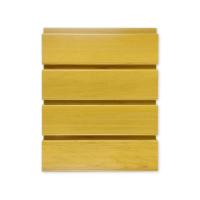China Fire Proof Pvc Slatwall For Hanging Displays Wood Color 12 Inch 4 Feet Or 8 Feet on sale