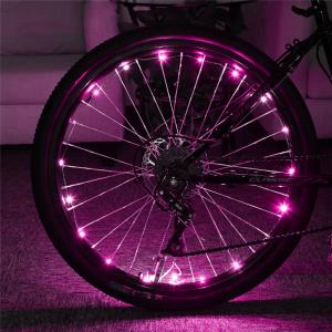 China 2m Multi-Color 3*AA Battery Operated LED Bicycle Wheel String Lights For Bike Decoraction supplier