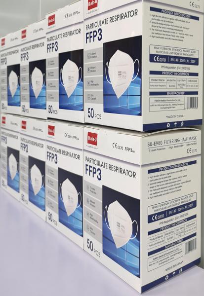 5層FFP3の塵のマスクEn 149、EuaはFFP3マスク50pcs/Boxを承認した