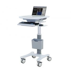 Aluminum Rolling Computer Cart Medical All In One With Table Height 80-120cm