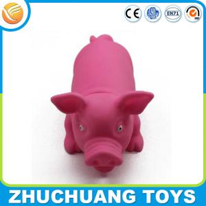 China wholesale press sound pink pig animal doll toys supplier