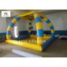 Outdoor Sports Summer Inflatable Water Pools In Rectangle Shape With Tent