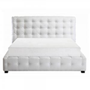 China King Size Modern Ottoman Storage Bed Upholstered With White Headboard supplier