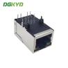 China DGKYD311Q106AB2A4DN RJ45 Network Interface TAB UP Modular Jack Single Port PCB Interface Illuminated Shield wholesale