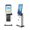 China Interactive Check In Counter Kiosk With Touchscreen Card Reader Power wholesale