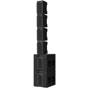 China Coaxial Active Line Array Dual 8 Inch 380W Church Line Array Speakers wholesale