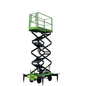 China 7.5 Meters Manual Pushing Mobile Scissor Lift X-Lift Platform 500Kg wholesale