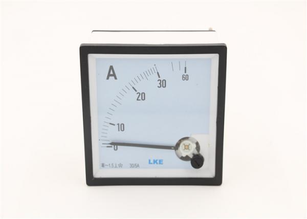 Moving Iron Panel Mount Ac Amp Meter 96*96mm AC 0-60A Type 90° Deflection