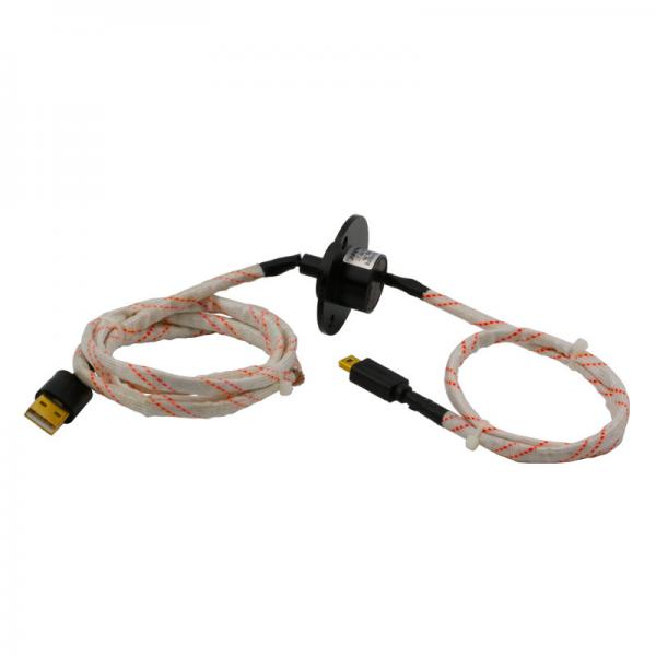 USB2.0 Slip Ring of Rotating Electrical Connector with 600 RPM High Rotating