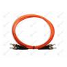 China ST To ST Duplex Patch Cord Optical Fiber LSZH Cable 0.35dB Insertion Loss Durable wholesale