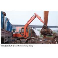 China Recyclable Scrap Equipment Wheel Excavator With Four Foot Steel Scrap Clamp on sale