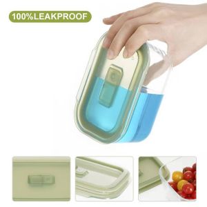 China Modern and Stylish Teal Color Glass Container with PP Lid Made of High Borosilicate Glass for Food Storage wholesale