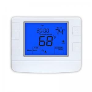 China 24V Wired Programmable Thermostat 50Hz 3A For Air Conditioner Heat Pump supplier