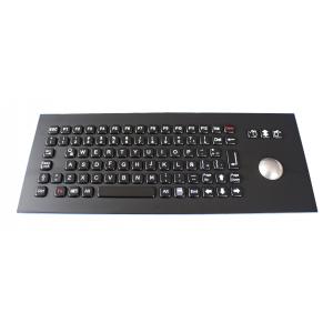 China 82 Keys Industrial Metal Mechanical Keyboard With 800 DPI Optical Trackball supplier