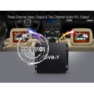 China HD DVB - T Car Digital TV Receiver with 2 Dibcom tuners active amplified antenna supplier