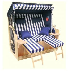China All Weather Waterproof Roofed Wicker Beach Chair & Strandkorb For Garden supplier