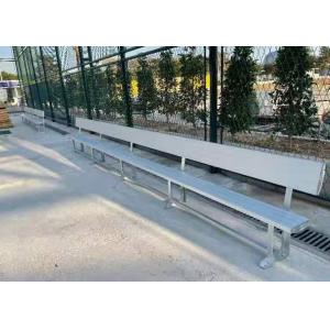 Outdoor Fixed Permanent Grandstands Aluminum Bench With Backrest