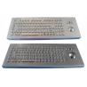 China Compact Format Long Stroke vandal proof ruggedized industrial keyboard with trackball wholesale