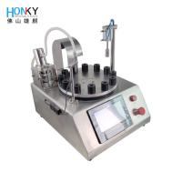 China Perfume Sample 1.5ml Vial Filling And Capping Machine With High Precision Piston Pump on sale