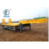 Flat Bed Container Semi Trailer Trucks Loading 40 - 50 Ton Fuwa Axle Jost