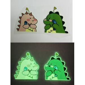 China Customized Glow In The Dark Logo Luminous Custom Heat Transfer Sticker Waterproof wholesale